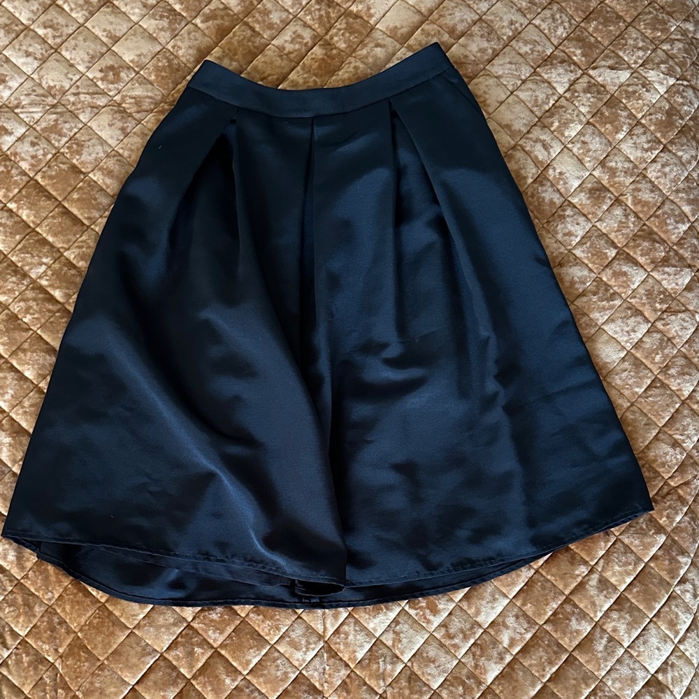 Express Black Pleated Skirt 0